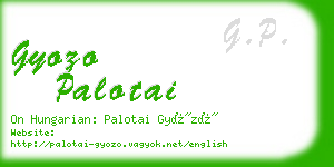 gyozo palotai business card